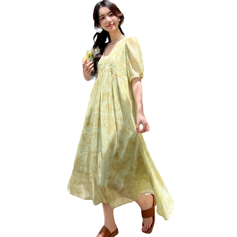 现货夏季短袖新款宽松休闲连衣裙女062档口2682P125K188,女装连衣裙,素依格格