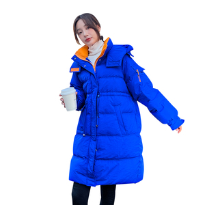 白鸭绒  现货 羽绒服女过膝长款062档口YR21款195K328图片