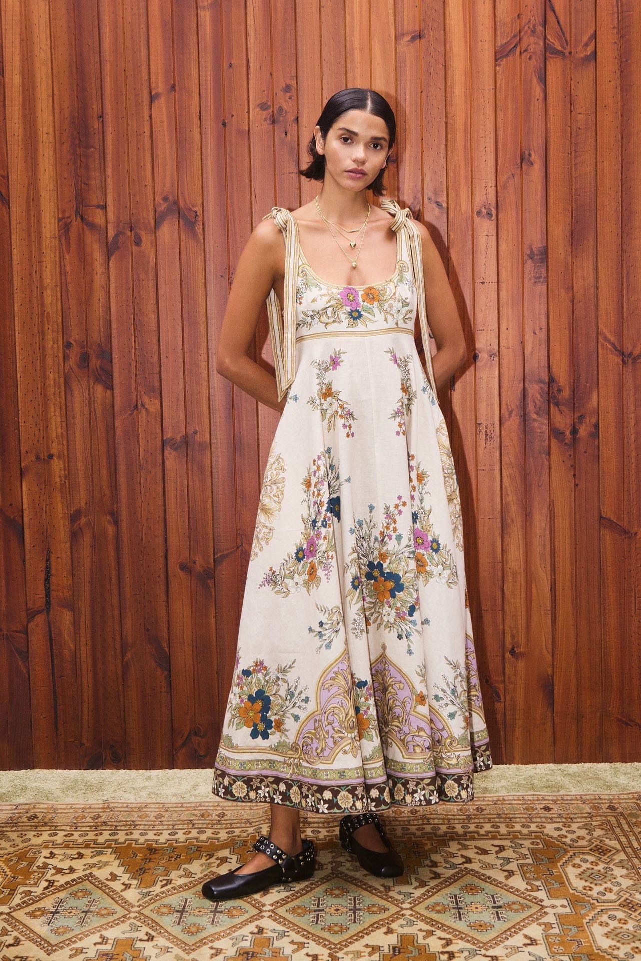 澳洲小众亚麻印花奶油复古繁花吊带连衣裙2025新款度假休闲百搭女,女装/女士精品,连衣裙,淘宝优惠券,粉丝福利购,淘宝优惠卷