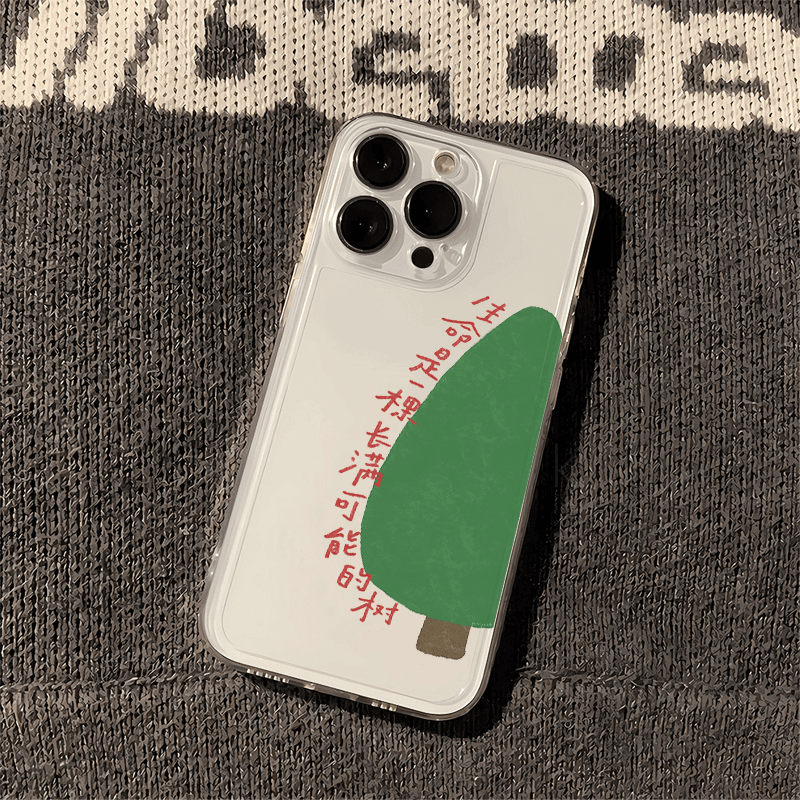 一棵长满可能的树透明手机壳iPhone保护套软壳防摔全包适用苹果17promax/16/15/14plus/13/12小众/11/xr/xs壳