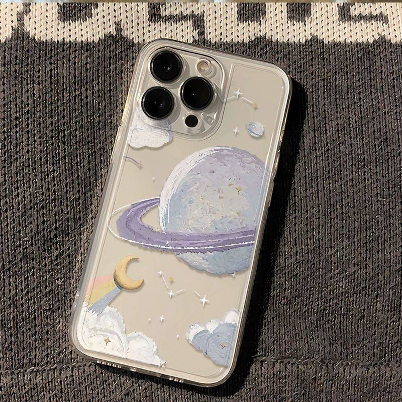 苹果iPhone透明星空月亮手机壳