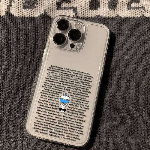 生日快乐适用iPhone17手机壳新款苹果16/15/14/13mini/12promax/11超薄英文xr/xs/max软壳6s/7/8plus保护套女