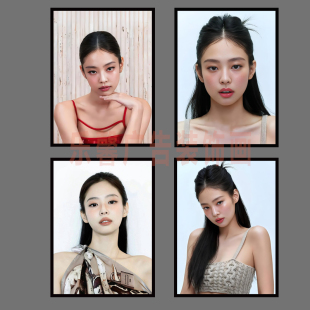 韩国blackpink周边jennie金珍妮同款 图片自粘大海报背胶粘贴画
