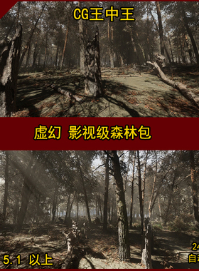 UE5虚幻松树Pine forest Photogrammetry based High poly Biome