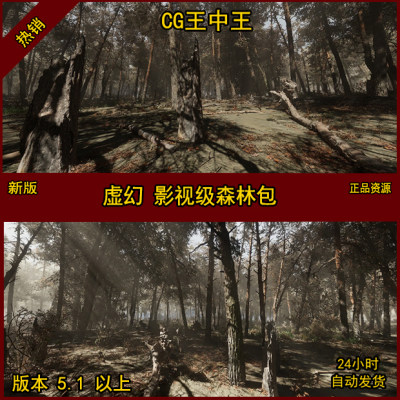 UE5虚幻松树Pine forest Photogrammetry based High poly Biome