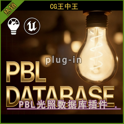 UE5虚幻5.4-5.7 PBL Database 物理光照PBL数据库插件v1.1版本