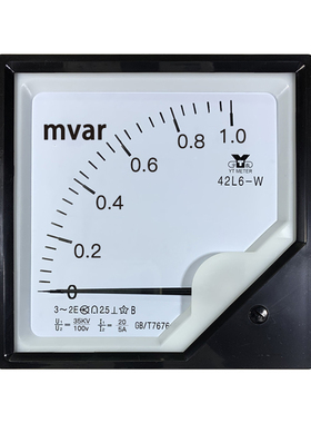 42L6 1MVAR指针三相无功功率表35kv/100V三相四线千瓦表