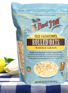 现货Bob's Red Mill鲍勃红磨坊传统老式燕麦片Old Rolled Oats