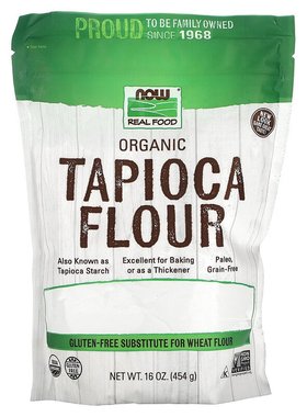 NOW Foods无麸质木薯粉无谷物木薯淀粉烘焙原始饮食Tapioca flour