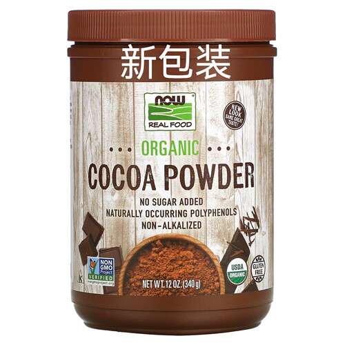 未碱化可可粉nowfoods不加蔗糖