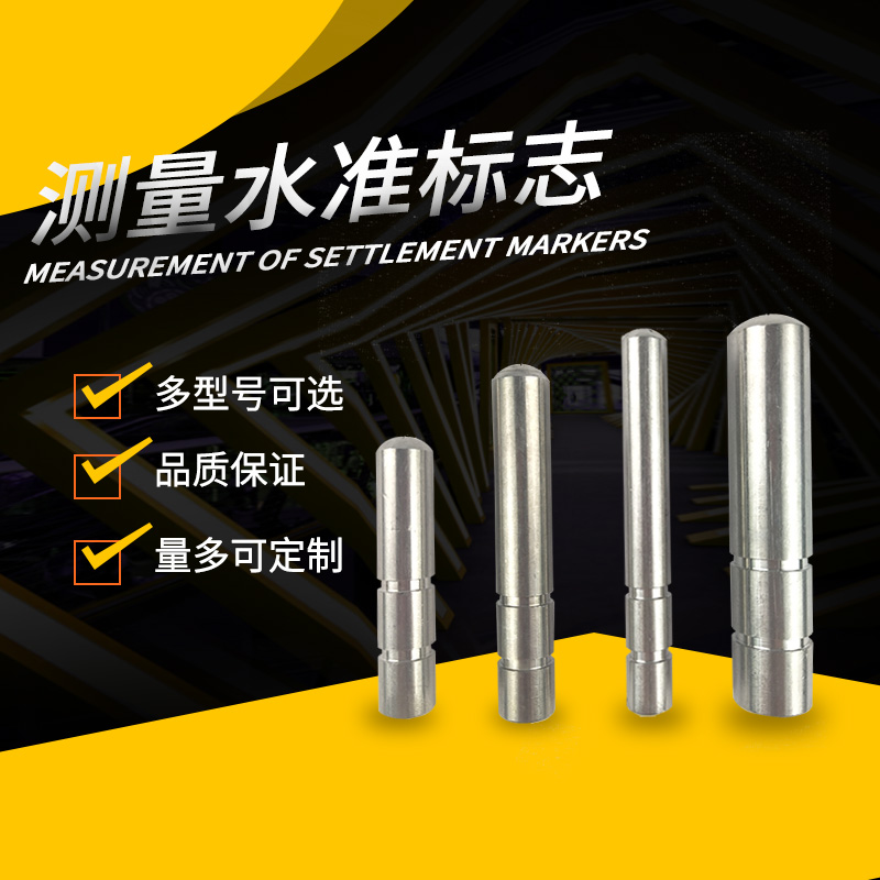 测量沉降标志点不锈钢GPS控制水准304不锈钢棱镜杆对中盘L
