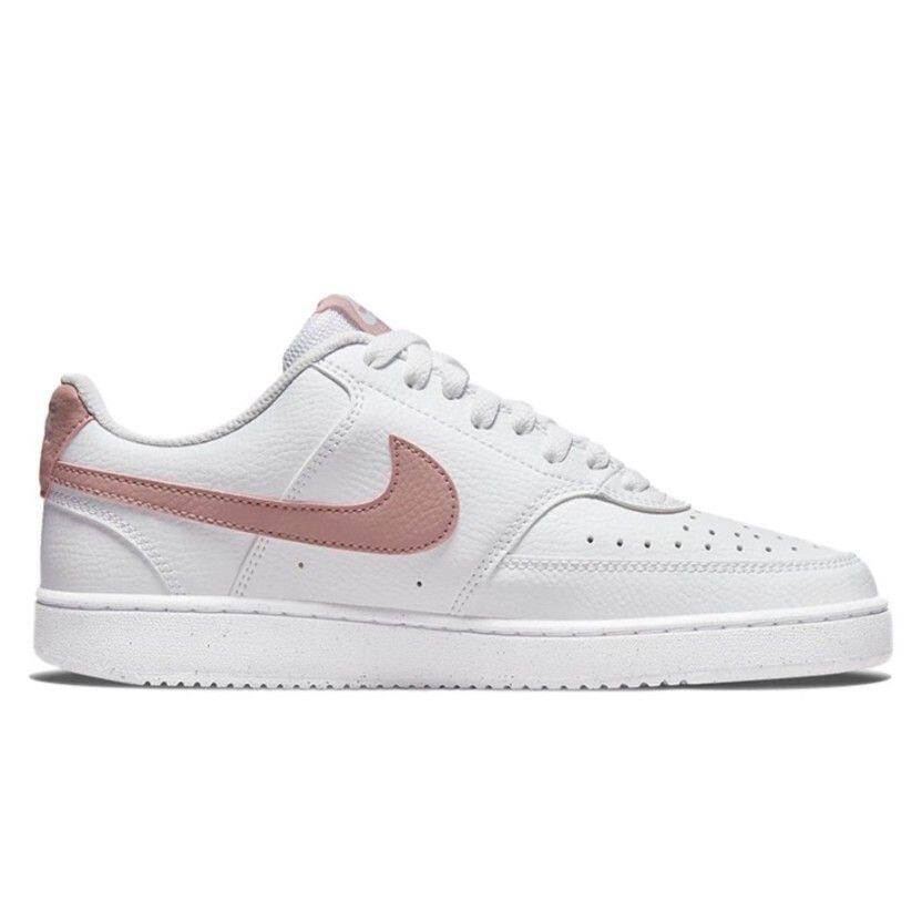 NIKE耐克CourtVision休闲板鞋白粉色女款百搭 DH3158-102湖北gx仓