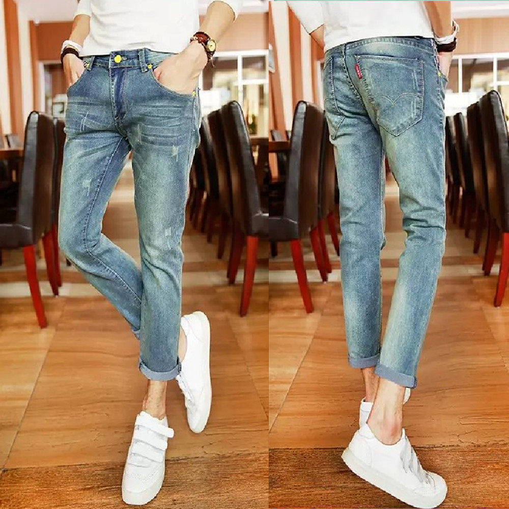 Jeans pour adolescent pieds Slim pour été - Ref 1465865 Image 1