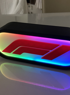 F1主题灯箱摆件电竞房装饰f12025游戏周边