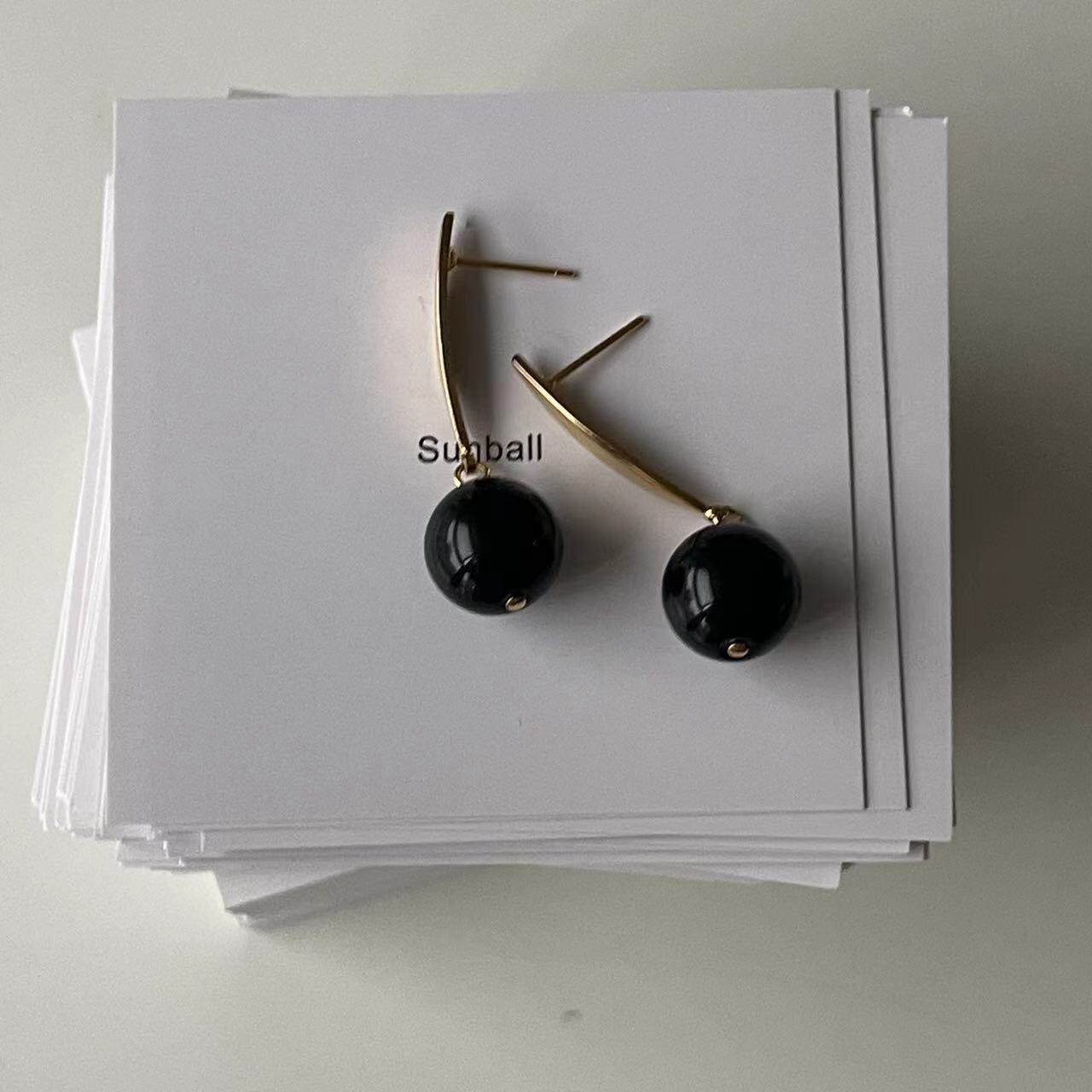 复古新品耳钉珍珠简约法式