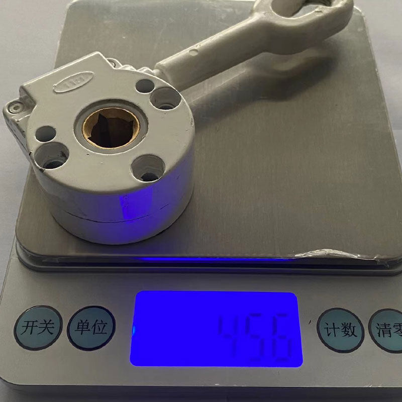 遮阳雨棚配件通用包胶铜芯机头不生锈耐用耐磨手动控制旋转齿轮箱