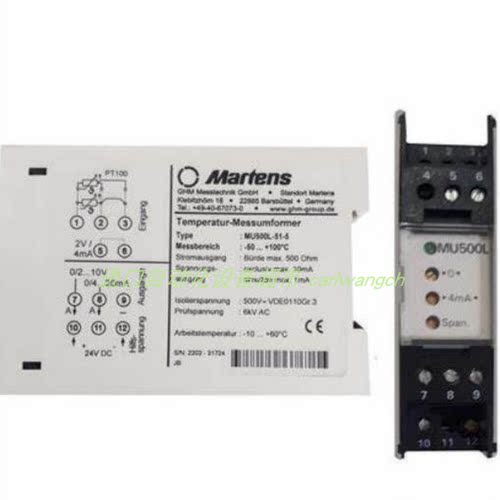 BA9624-1-1-2-0-10传感器MARTENS