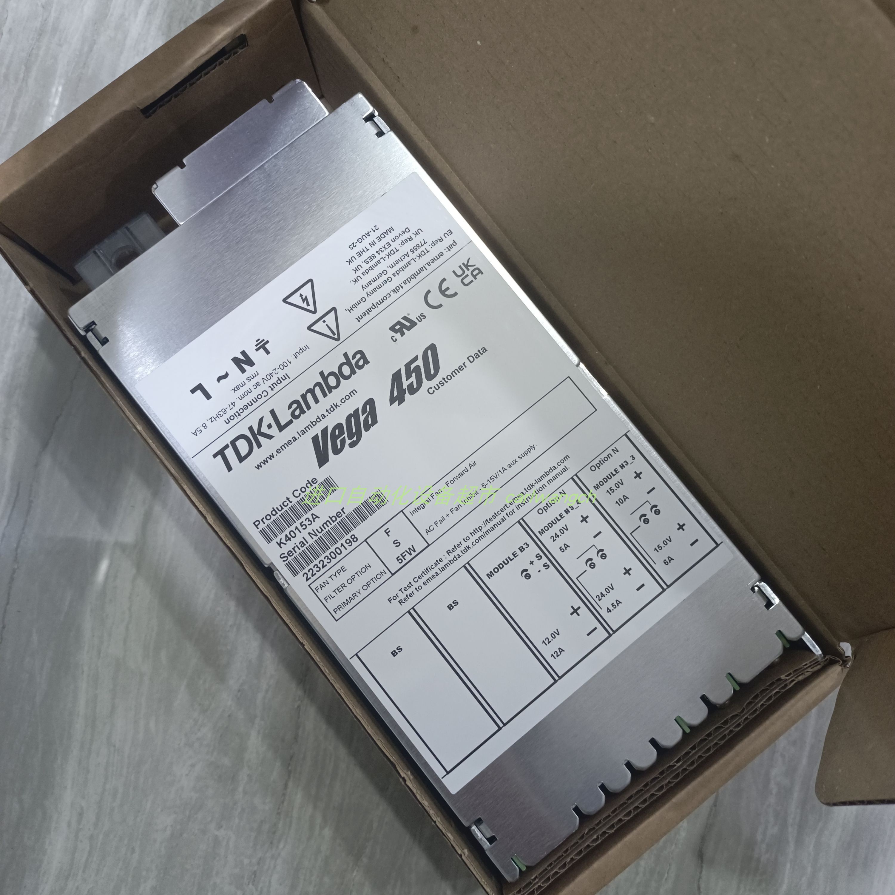 TDK-LAMBDAVEGA450K40153A电源