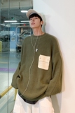 秋冬季个性针织衫简单百搭毛衣男港味内搭外穿线衣M111-P60，男装针织衫/毛衣，电商D202