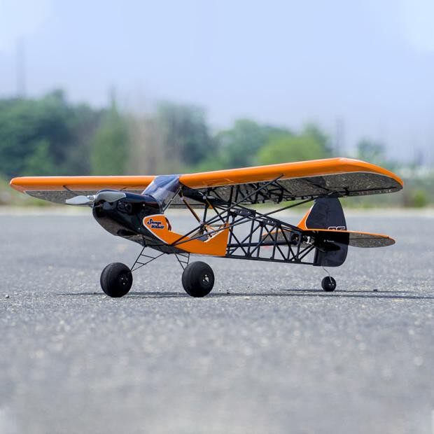 dwhobby电动遥控航模固定翼超轻轻木蒙皮复古飞机arf完成1米鲍勃