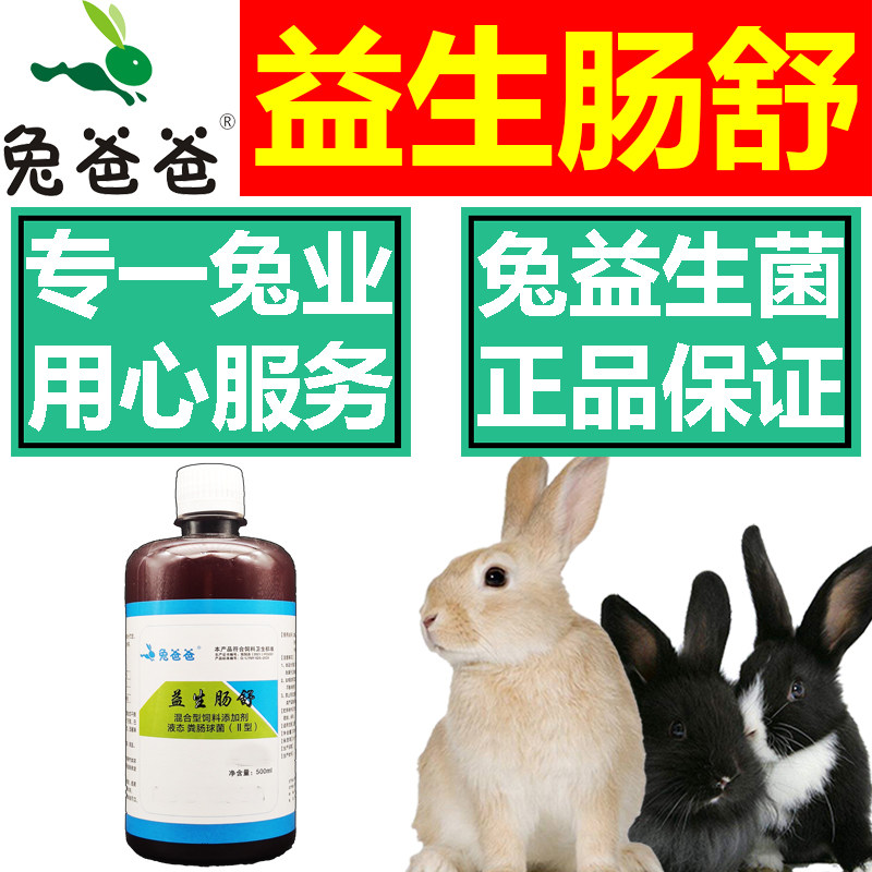 兔爸爸兔用益生菌调理肠胃抗拉稀