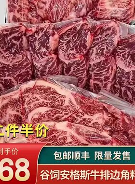 3斤谷饲安格斯m5牛排头尾边角料