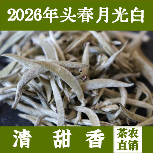 2026年云南月光白茶白毫银针古树白茶生茶250g花香茶农原产地现货 - 封面