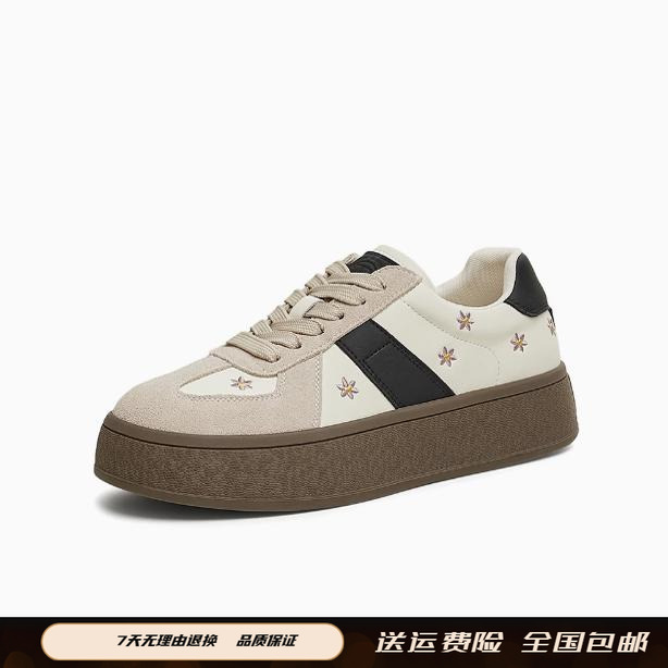 商场同款女鞋2025春季新款复古厚底德训鞋女休闲运动鞋CY501AM5