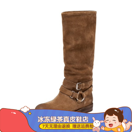 商场同款2025冬新款复古西部靴长靴高筒靴时装靴粗跟女靴Y5912DG5