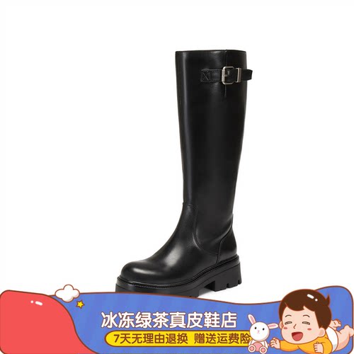 商场同款2025年冬季新款英伦风骑士靴超长靴时装靴女长靴EIW06DC5