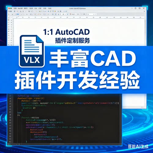AutoCAD插件定制开发 CAD二次开发插件定制 vlx插件定制 lisp定制