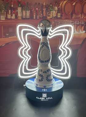 墨西哥克斯阿苏尔龙舌兰clase azul发光酒座