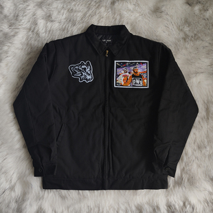 TUFF CROWD 明星同款 Embroidered Jacket潮牌秋冬季纯棉夹克外套
