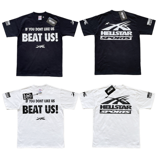 HellStar Studios Tee 裂纹字母印花休闲短袖T恤