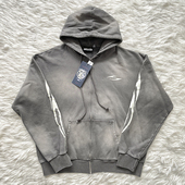 Studios Zip Hellstar Hoodie 拉链洗水纯棉连帽卫衣