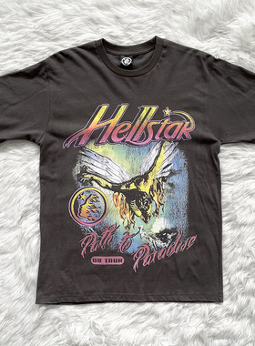 Hellstar Studios Metal Angel Tee 08tour ins同款欧美潮短袖T恤