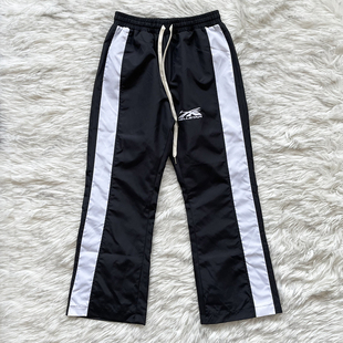 HELLSTAR STUDIOS 复古侧边条纹休闲运动男女款直筒长裤