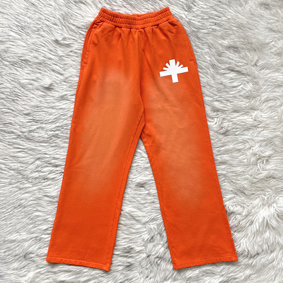 Vertabrae sweatpants 洗水立体印花运动男女休闲长裤