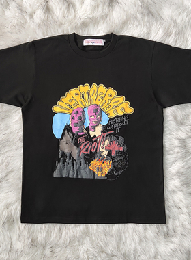 VERTABRAE COMPLEXCON EXCLUSIVE 蒙面人 汽车图案短袖T恤