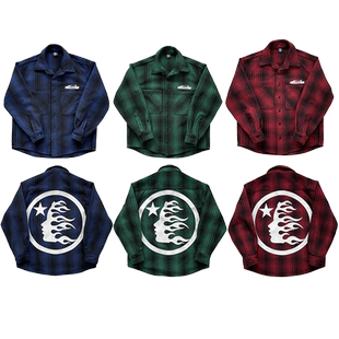 HELLSTAR STUDIOS shirt Jacket 印花毛尼衬衫夹克格子外套
