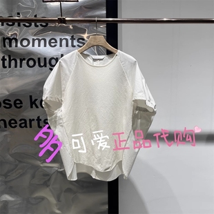 上衣清风明月 播商场同款 针织衫 2025夏BDS2SD2346款 薄针织宽松短袖