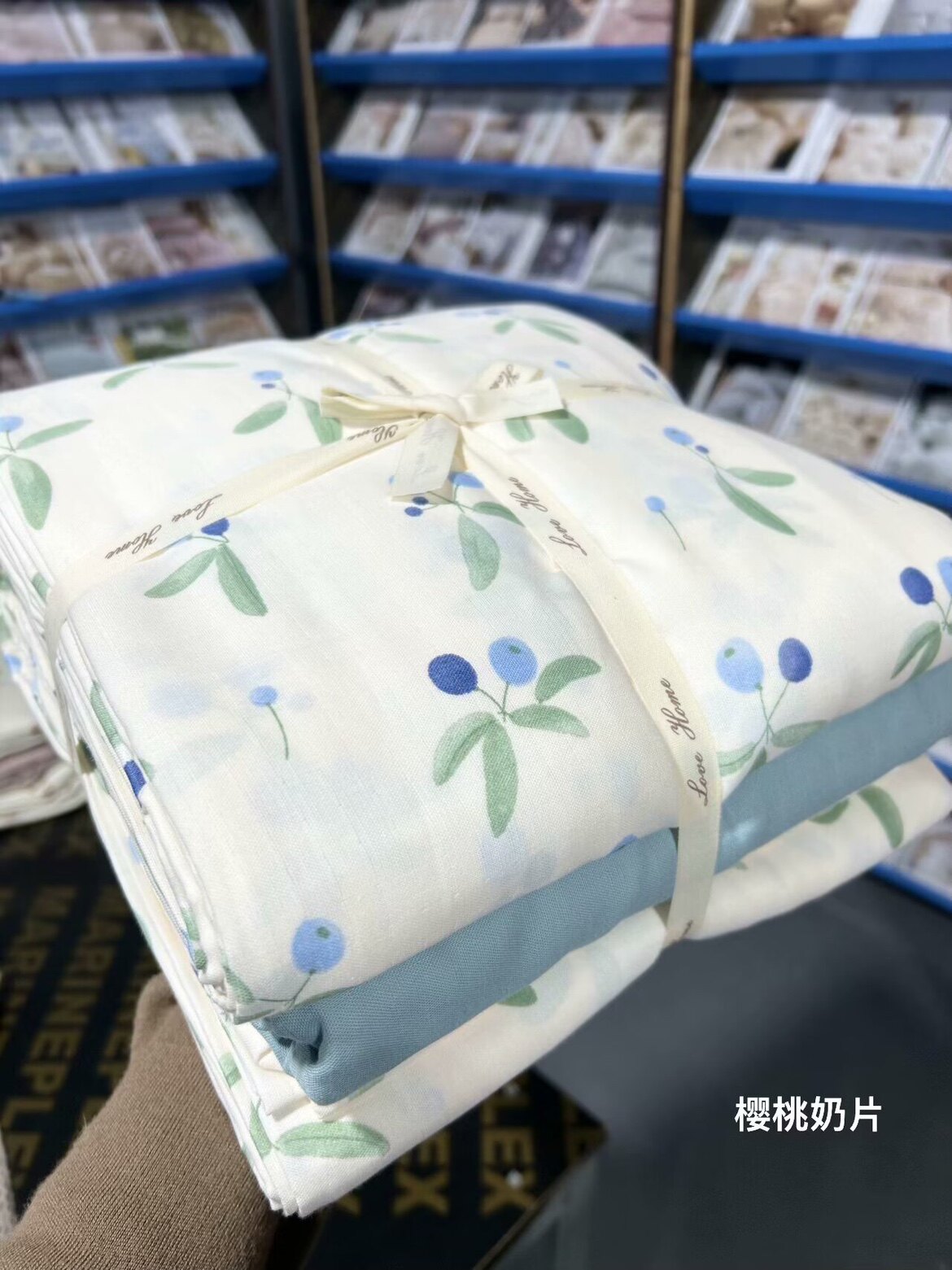 春夏新品|全棉有氧双层纱柔软裸睡四件套碎花印花床单款