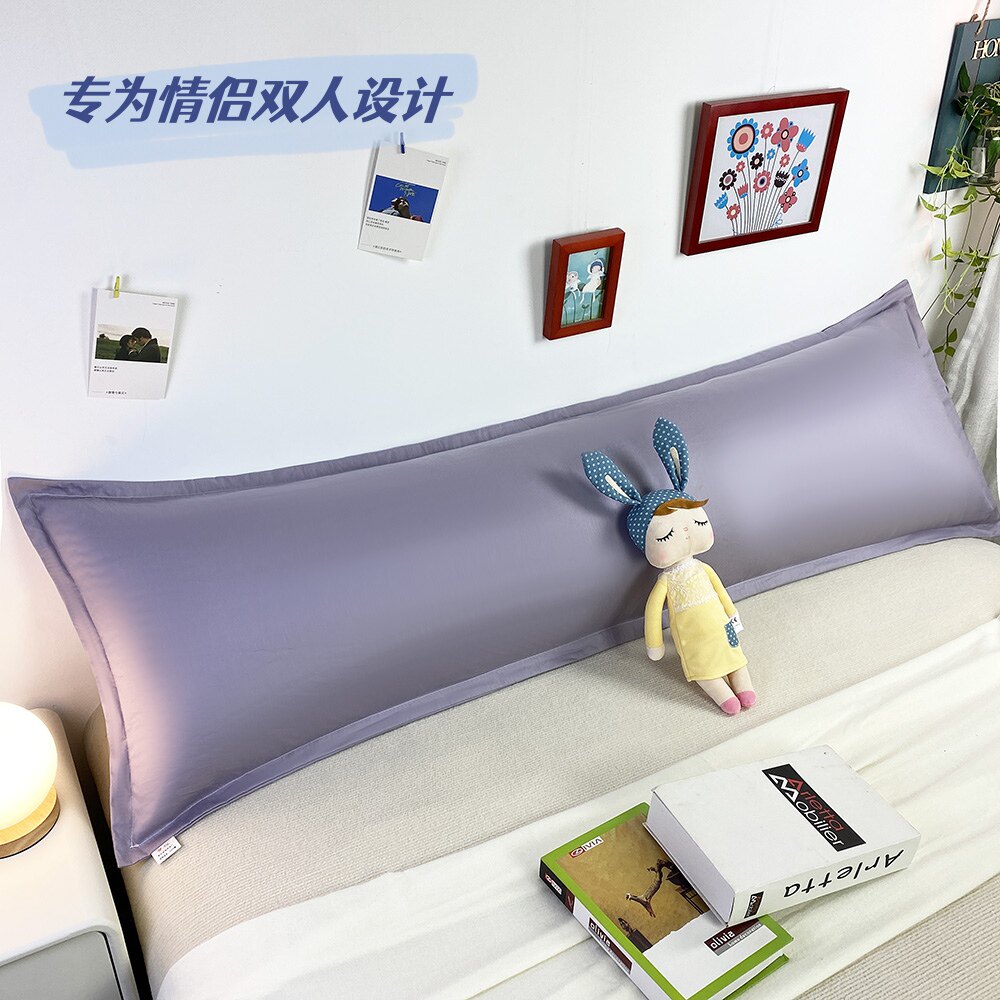 送纯棉枕套双人长枕头一体长枕芯