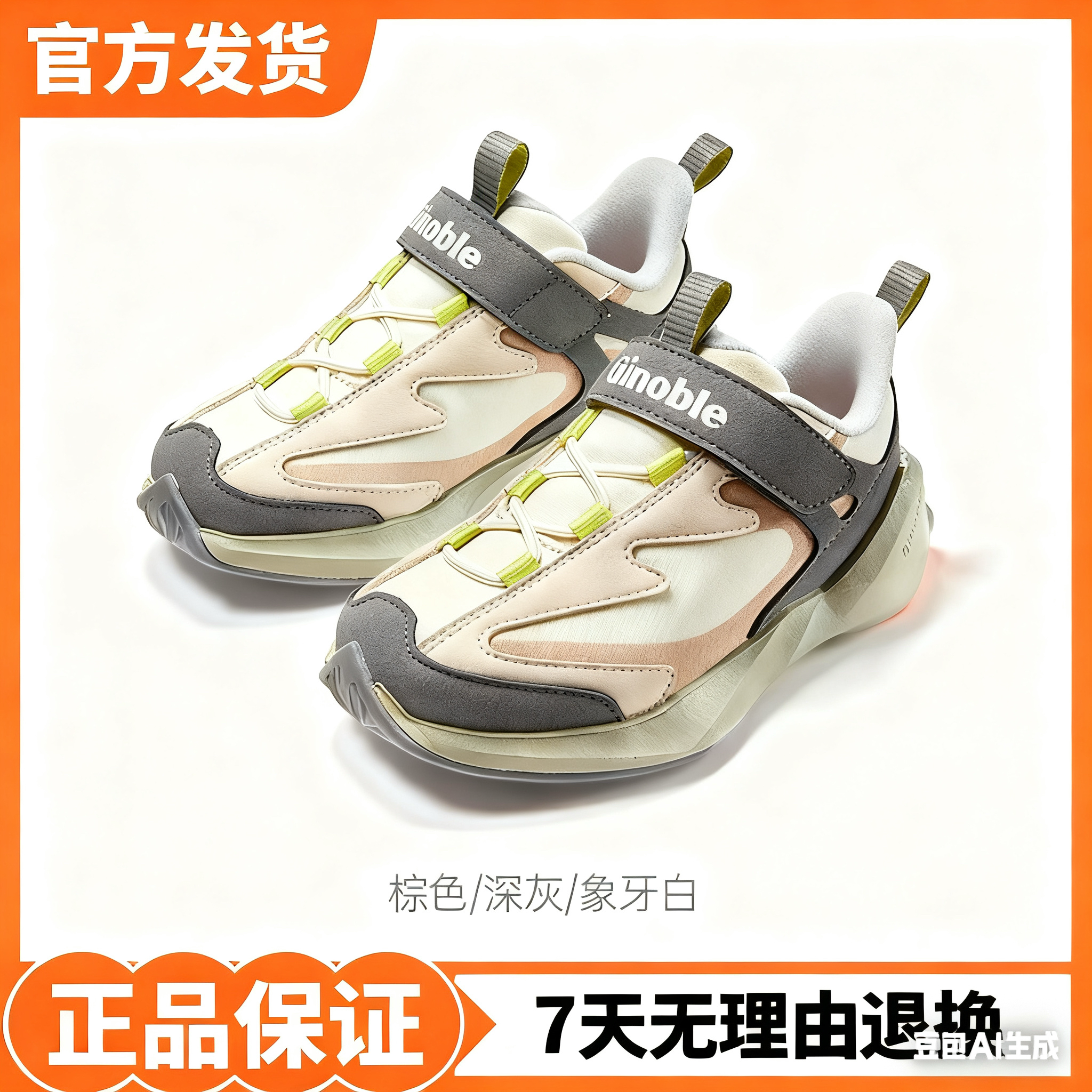 基诺浦机能鞋2025年冬季新款男女加绒学步鞋宝宝鞋2级保暖GW1831