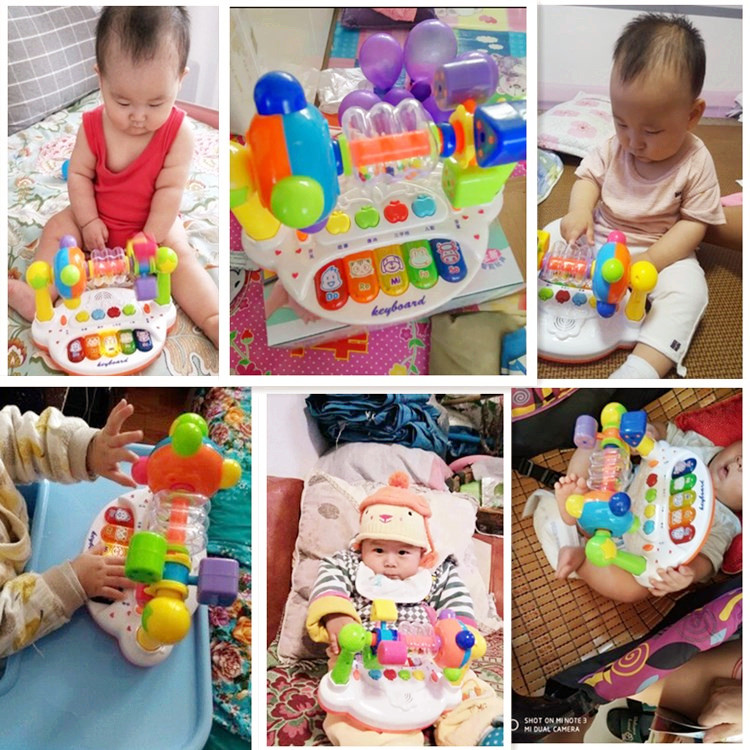 婴儿摇铃3-6-8-12个月7小孩男女宝宝益智力带音乐玩具0-1-2岁礼物