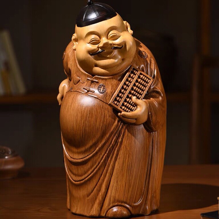 招财福建地主老爷树脂中式半手工