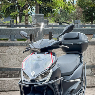 飞仕适用于钱江鸿150RS风挡PC前挡改装鸿150RS前挡风加高风挡