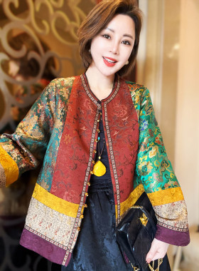 岑晨【锦绣东方】桑蚕丝宋锦香云纱外套精致时尚女装上衣