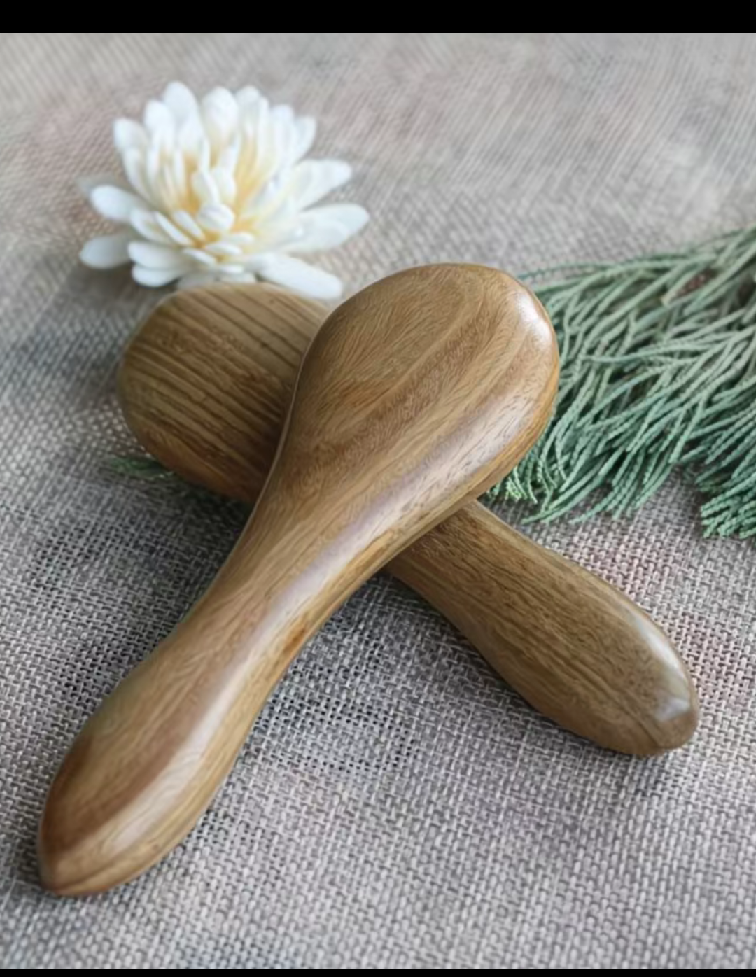 面部按摩棒檀木身体全身通用便携脸部美容棒瘦脸刮痧脚部足部家用