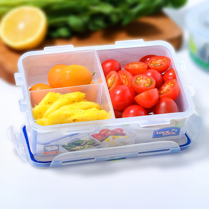 乐扣pp塑料可微波炉加热保鲜盒